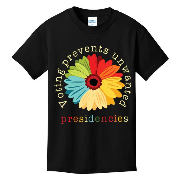 Voting Prevents Unwanted Presidencies Kids T-Shirt