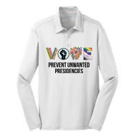 Vote Prevent Unwanted Presidencies Silk Touch Performance Long Sleeve Polo