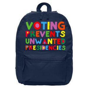 Voting Prevents Unwanted Presidencies 16 in Basic Backpack