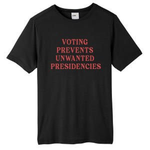 Voting Prevents Unwanted Presidencies Tall Fusion ChromaSoft Performance T-Shirt