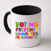 Voting Prevents Unwanted Presidencies Mug