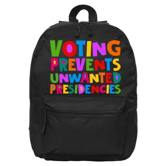 Voting Prevents Unwanted Presidencies 16 in Basic Backpack