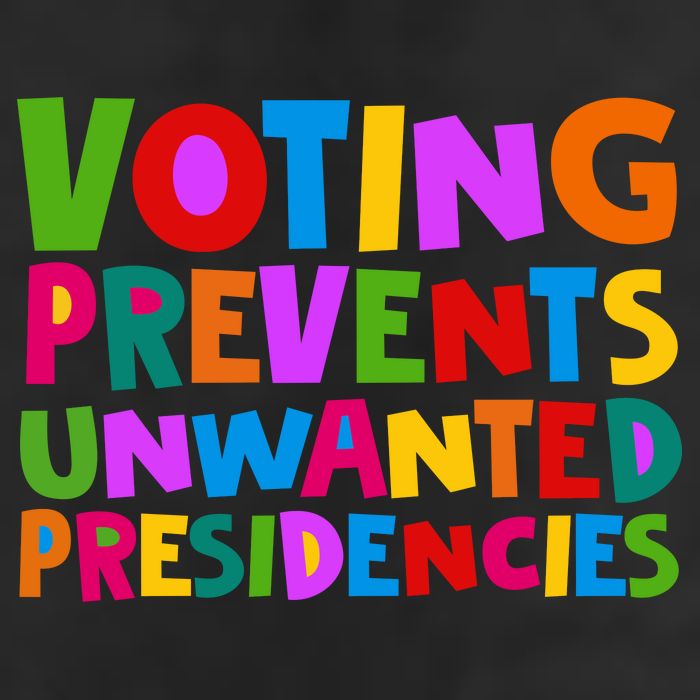Voting Prevents Unwanted Presidencies Crop Fleece Hoodie