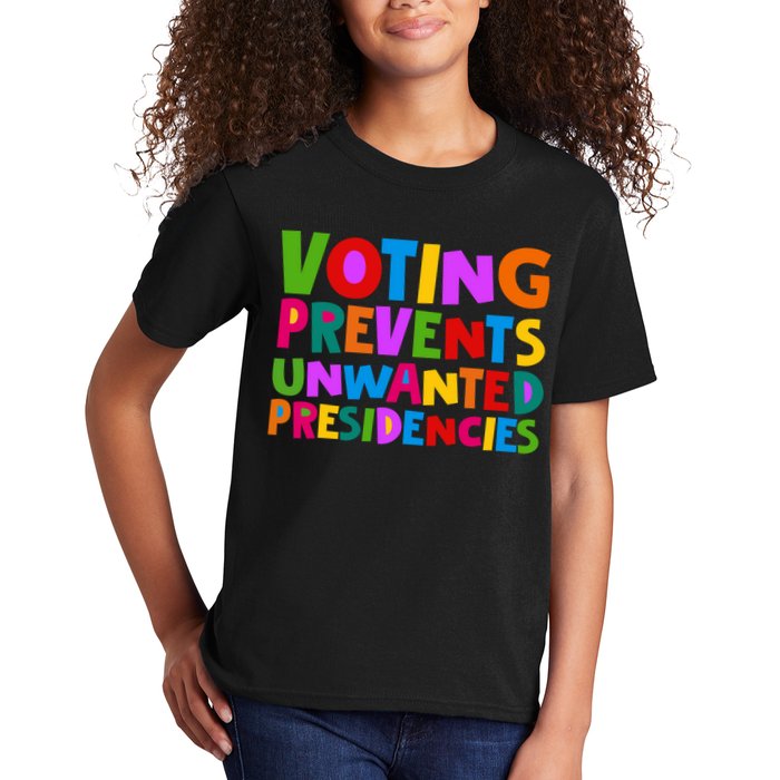Voting Prevents Unwanted Presidencies Kids T-Shirt
