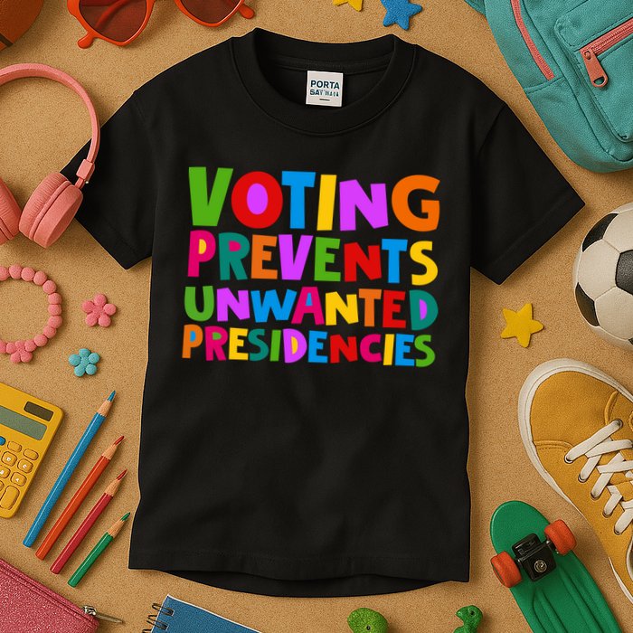 Voting Prevents Unwanted Presidencies Kids T-Shirt