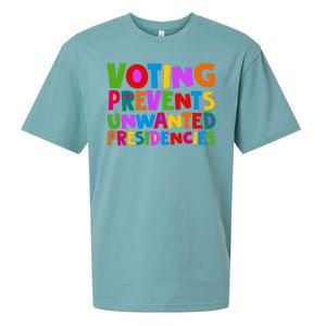 Voting Prevents Unwanted Presidencies Sueded Cloud Jersey T-Shirt