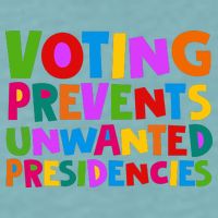 Voting Prevents Unwanted Presidencies Sueded Cloud Jersey T-Shirt