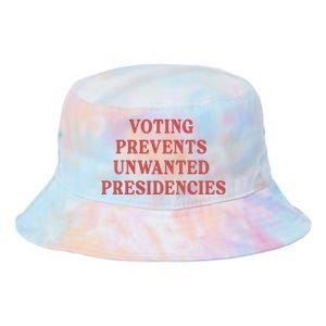 Voting Prevents Unwanted Presidencies Tie Dye Newport Bucket Hat