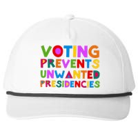 Voting Prevents Unwanted Presidencies Snapback Five-Panel Rope Hat