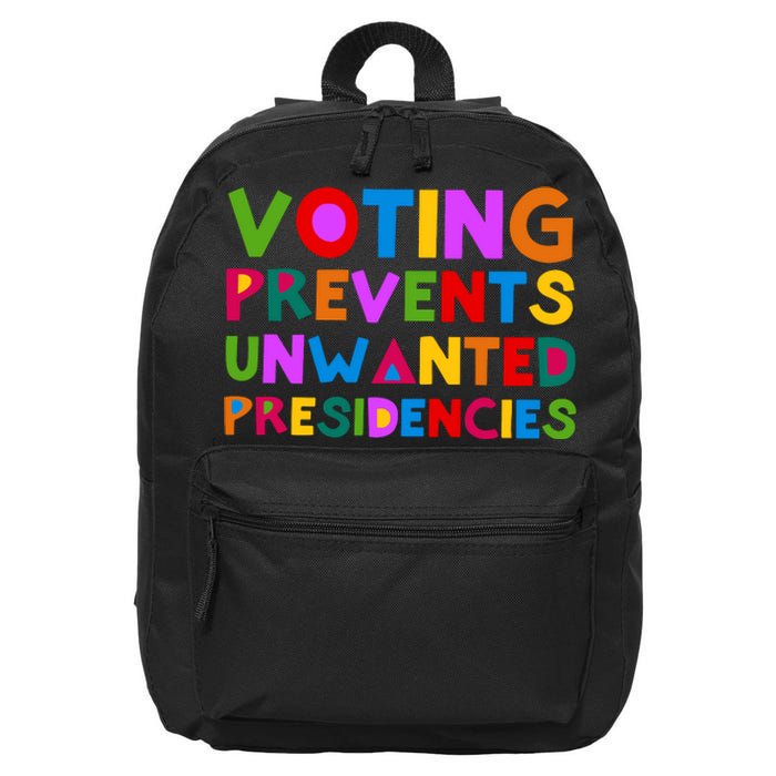 Voting Prevents Unwanted Presidencies 16 in Basic Backpack