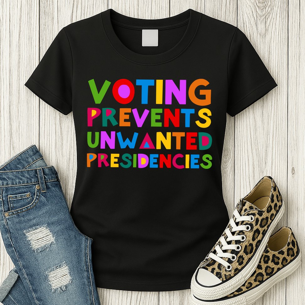 Voting Prevents Unwanted Presidencies Womens T-Shirt