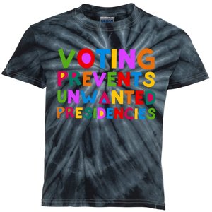 Voting Prevents Unwanted Presidencies Kids Tie-Dye T-Shirt