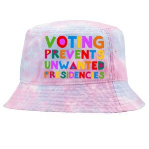 Voting Prevents Unwanted Presidencies Tie-Dyed Bucket Hat