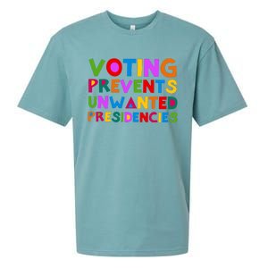 Voting Prevents Unwanted Presidencies Sueded Cloud Jersey T-Shirt