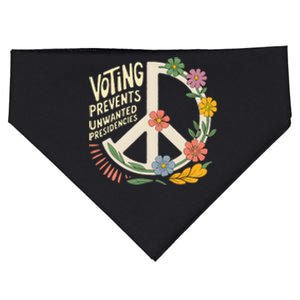 Voting Prevents Unwanted Presidencies Gift Election Day 2024 USA-Made Doggie Bandana