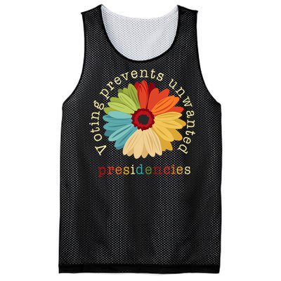 Voting Prevents Unwanted Presidencies Mesh Reversible Basketball Jersey Tank