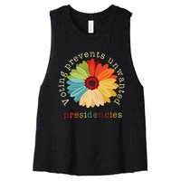 Voting Prevents Unwanted Presidencies Women's Racerback Cropped Tank