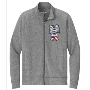 Voting Prevents Unwanted Presidencies Stretch Full-Zip Cadet Jacket