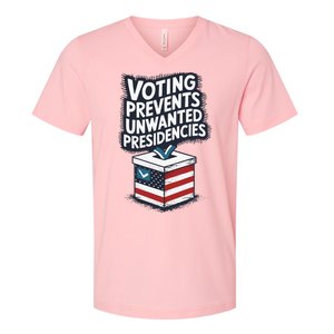 Voting Prevents Unwanted Presidencies V-Neck T-Shirt