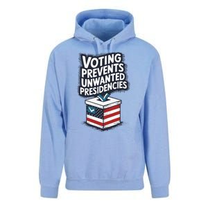 Voting Prevents Unwanted Presidencies Unisex Surf Hoodie