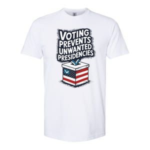 Voting Prevents Unwanted Presidencies Softstyle CVC T-Shirt