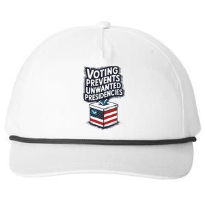 Voting Prevents Unwanted Presidencies Snapback Five-Panel Rope Hat