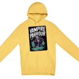 Vampire Parkour Urban Style Flow Athlete Halloween Premium Pullover Hoodie