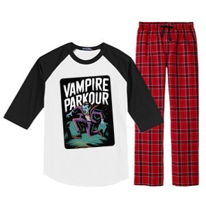 Vampire Parkour Urban Style Flow Athlete Halloween Raglan Sleeve Pajama Set