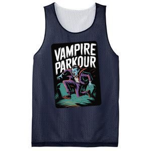 Vampire Parkour Urban Style Flow Athlete Halloween Mesh Reversible Basketball Jersey Tank