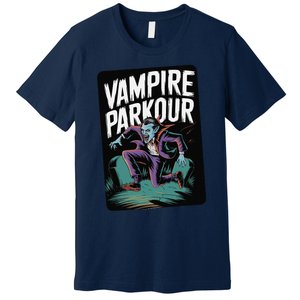 Vampire Parkour Urban Style Flow Athlete Halloween Premium T-Shirt