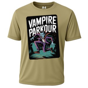 Vampire Parkour Urban Style Flow Athlete Halloween Cooling Performance Crew T-Shirt