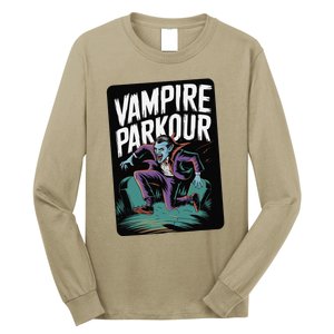 Vampire Parkour Urban Style Flow Athlete Halloween Long Sleeve Shirt