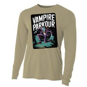 Vampire Parkour Urban Style Flow Athlete Halloween Cooling Performance Long Sleeve Crew