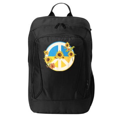 Vintage Peace Ukraine Sunflower City Backpack