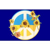 Vintage Peace Ukraine Sunflower Bumper Sticker