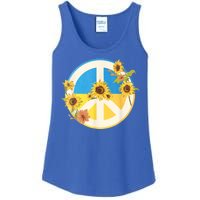 Vintage Peace Ukraine Sunflower Ladies Essential Tank