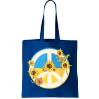 Vintage Peace Ukraine Sunflower Tote Bag