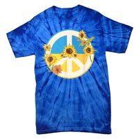 Vintage Peace Ukraine Sunflower Tie-Dye T-Shirt