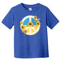 Vintage Peace Ukraine Sunflower Toddler T-Shirt