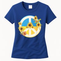 Vintage Peace Ukraine Sunflower Women's T-Shirt