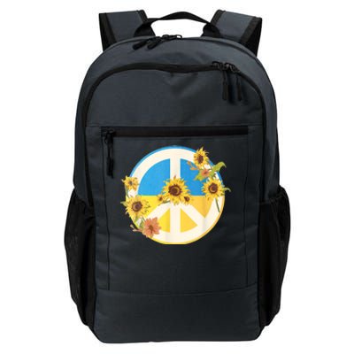 Vintage Peace Ukraine Sunflower Daily Commute Backpack