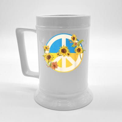 Vintage Peace Ukraine Sunflower Beer Stein