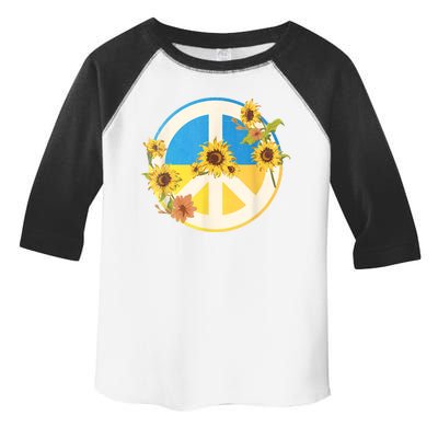 Vintage Peace Ukraine Sunflower Toddler Fine Jersey T-Shirt