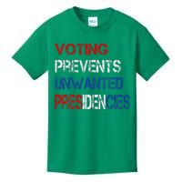 Voting Prevents Unwanted Presidencies Kids T-Shirt