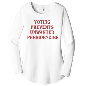 Voting Prevents Unwanted Presidencies Women's Perfect Tri Tunic Long Sleeve Shirt