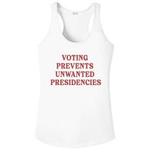 Voting Prevents Unwanted Presidencies Ladies PosiCharge Competitor Racerback Tank