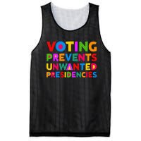 Voting Prevents Unwanted Presidencies Gifts Mesh Reversible Basketball Jersey Tank