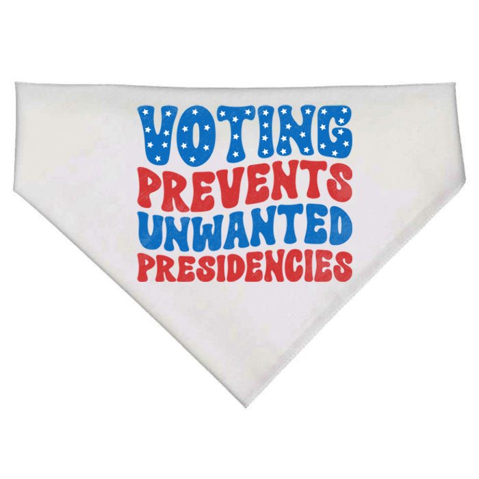 Voting Prevents Unwanted Presidencies USA-Made Doggie Bandana