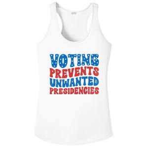 Voting Prevents Unwanted Presidencies Ladies PosiCharge Competitor Racerback Tank