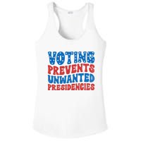 Voting Prevents Unwanted Presidencies Ladies PosiCharge Competitor Racerback Tank